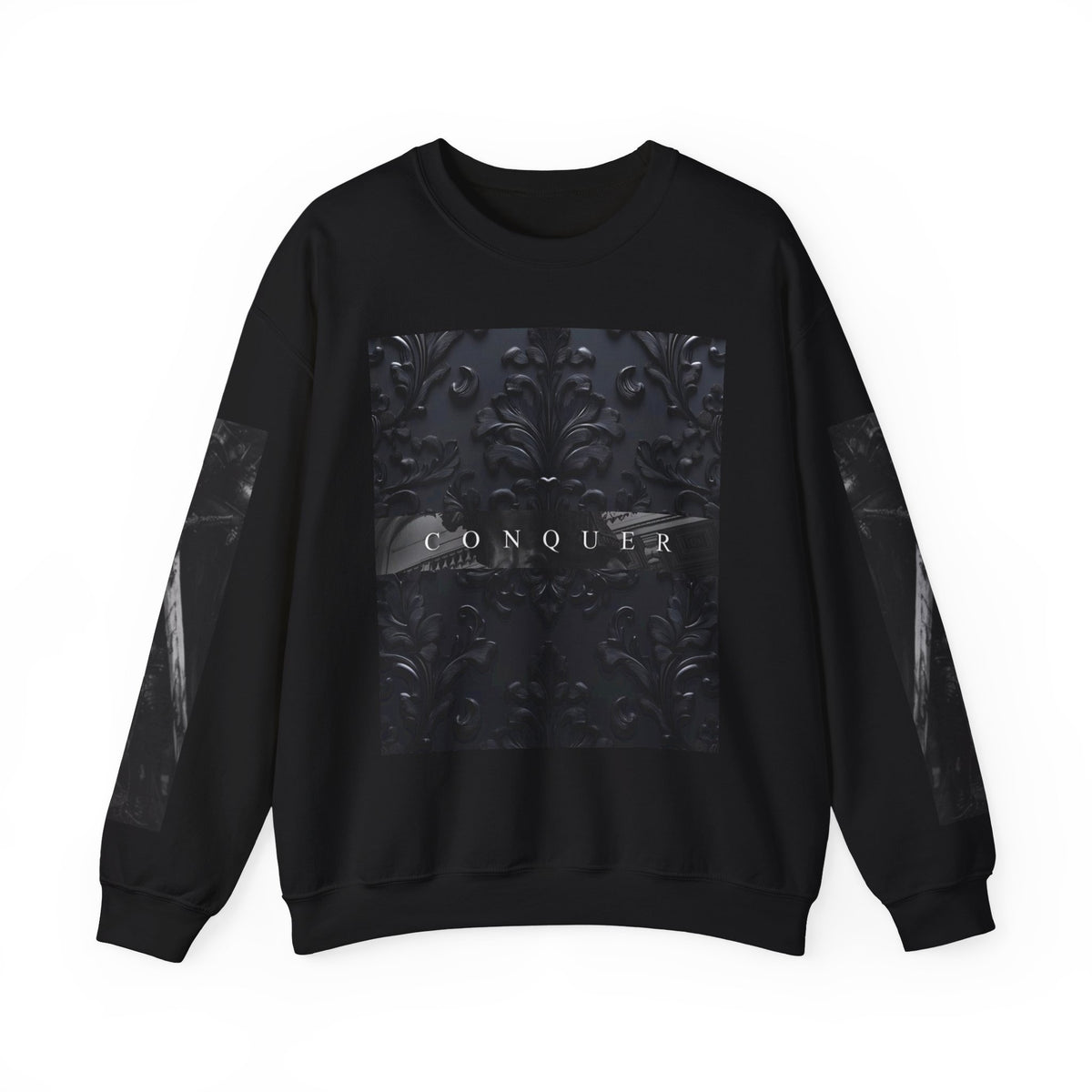 Elegant Black Design Unisex Crewneck Sweatshirt