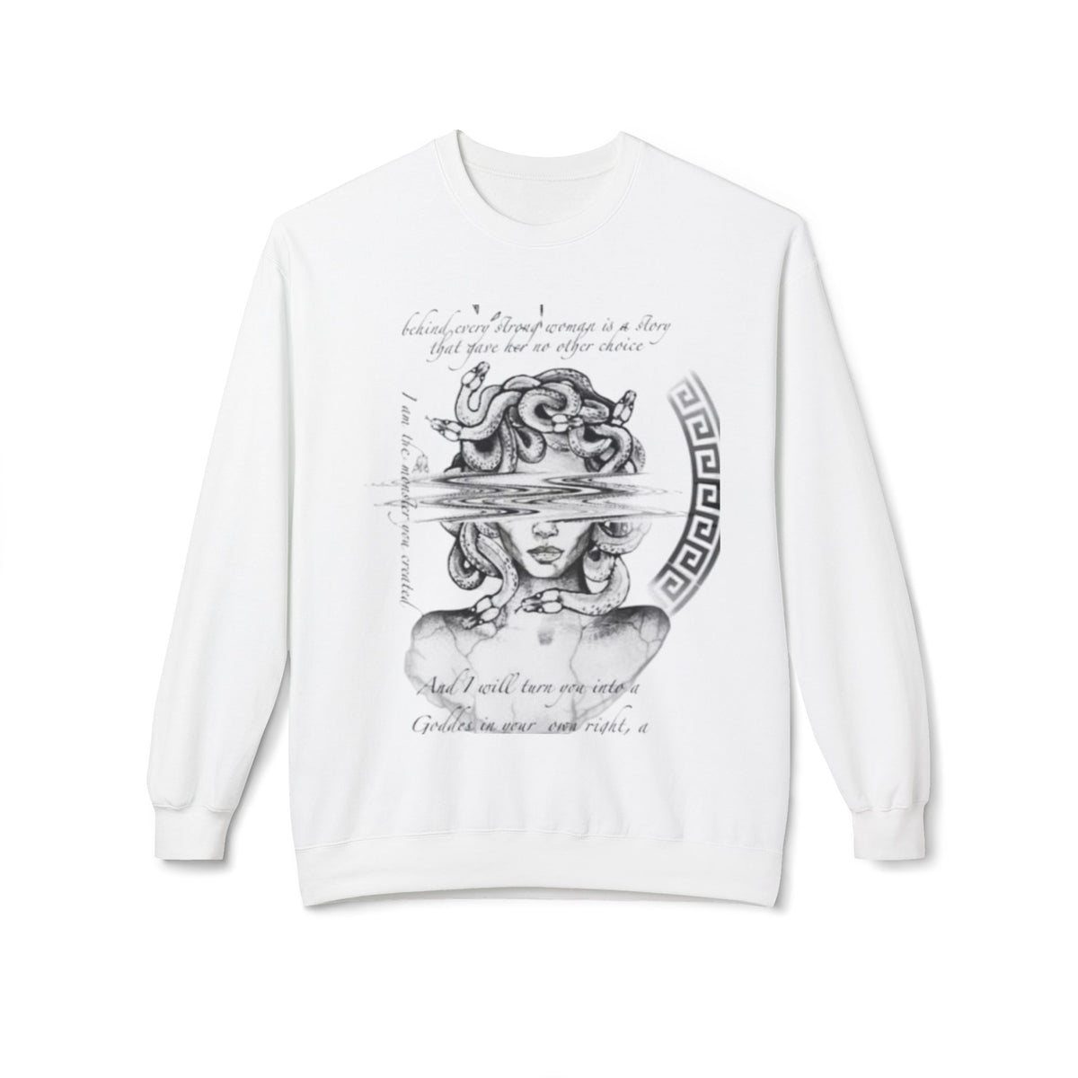 Mystical Vision Fleece Sweatshirt - Cozy Unisex Crewneck for Art Lovers, Unique Gift for Birthdays, No-Sleeve Layer for Fall, [...]