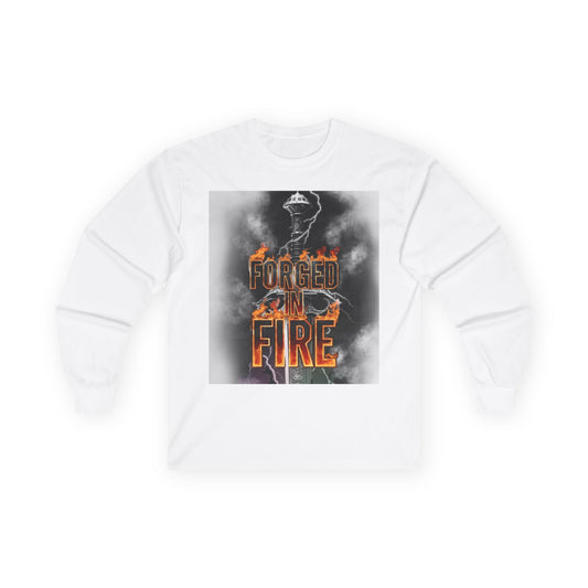 Men's Graphic Long Sleeve Tee with Sword Design - Perfect Gift for Fantasy Lovers, Cosplay, Halloween, and Casual Wear
