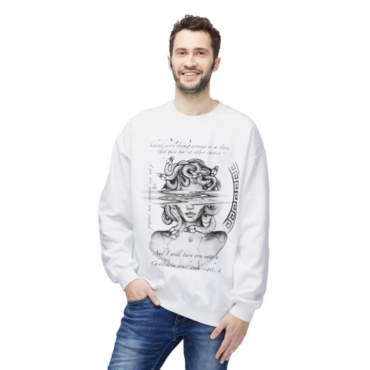 Mystical Vision Fleece Sweatshirt - Cozy Unisex Crewneck for Art Lovers, Unique Gift for Birthdays, No-Sleeve Layer for Fall, [...]